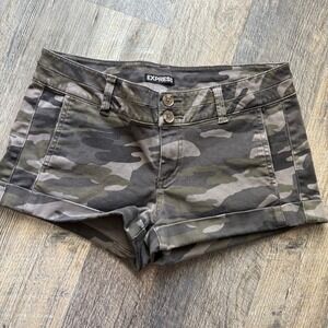 Express camo Y2K style shorts size 4 B16